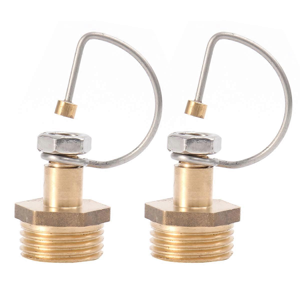Lawn Spray Sprinkler Nozzle System 2pcs Atomizing Copper Micronozzles for Garden Irrigation, Easy Installation, Durable for Lawn Care and Misting