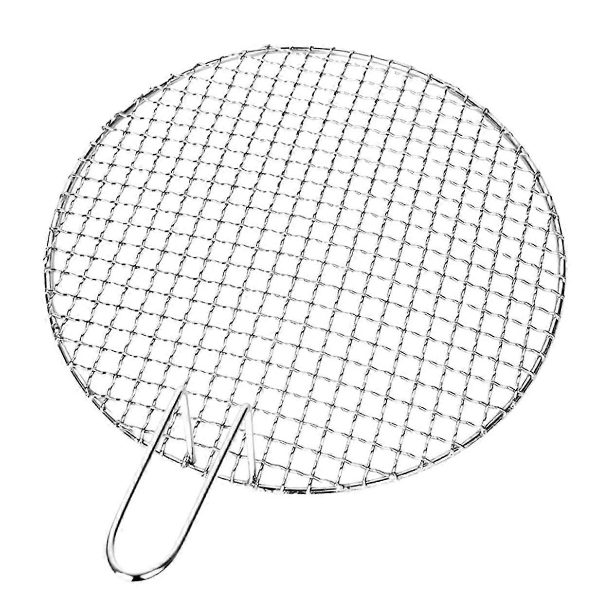 Grill net, round oven grate, stainless steel, round net, table grill