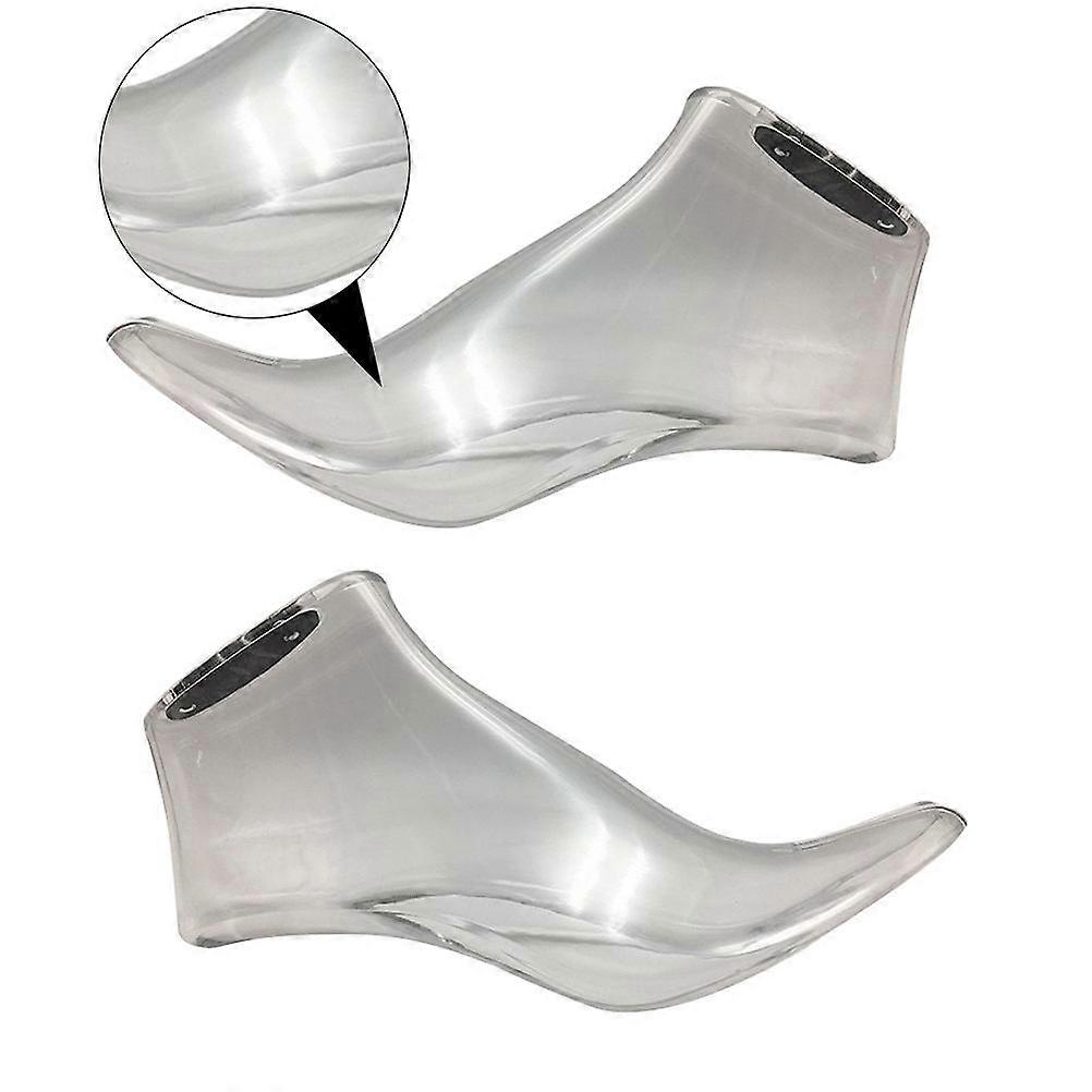 Transparent Acrylic Shoe Forms Holder for High Heels – Lightweight Display & Storage Support for Shelves, Closets, and Retail Showcases