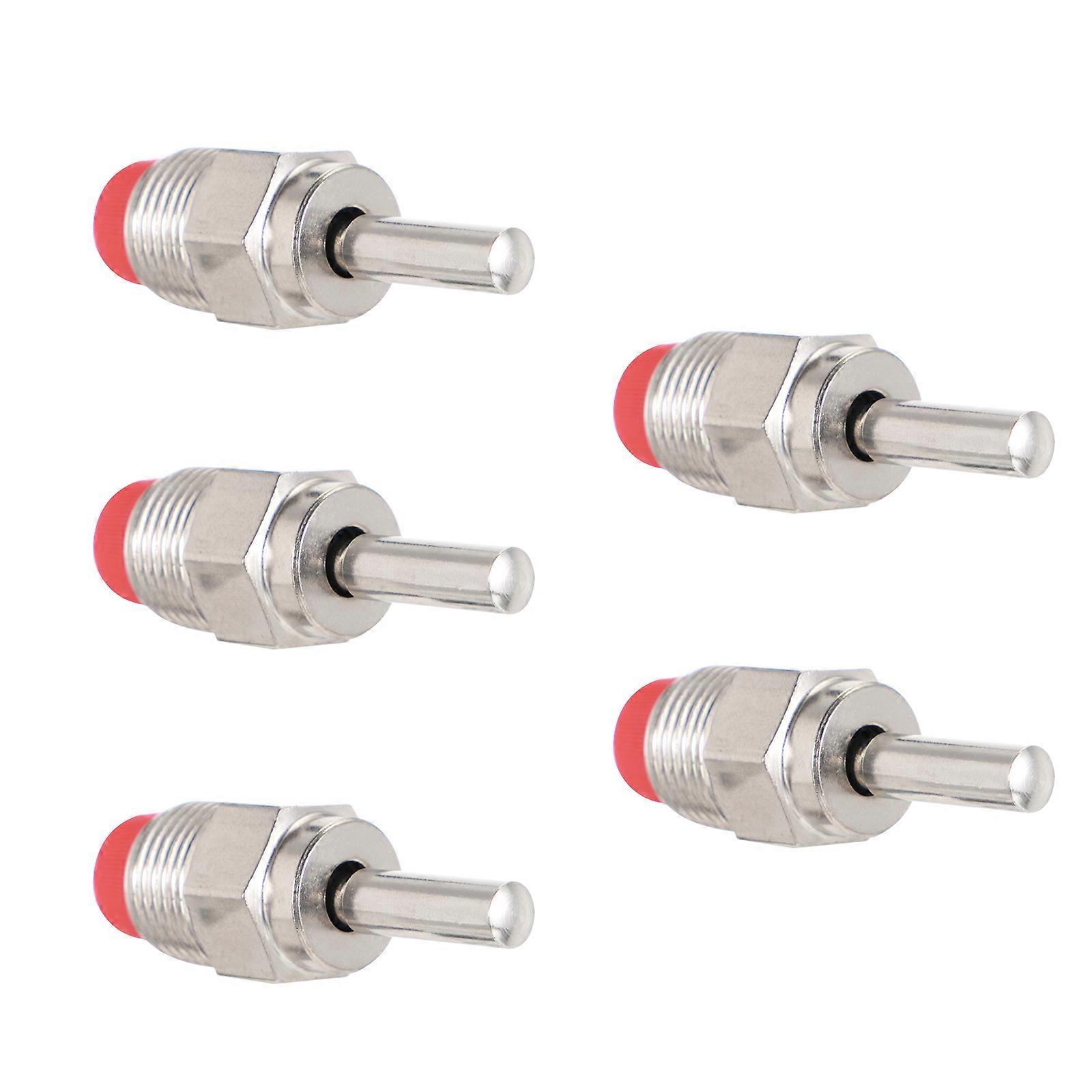 Automatic Pig Waterer with Stainless Steel Nipple Drinker for Pet Use Silver 5pcs