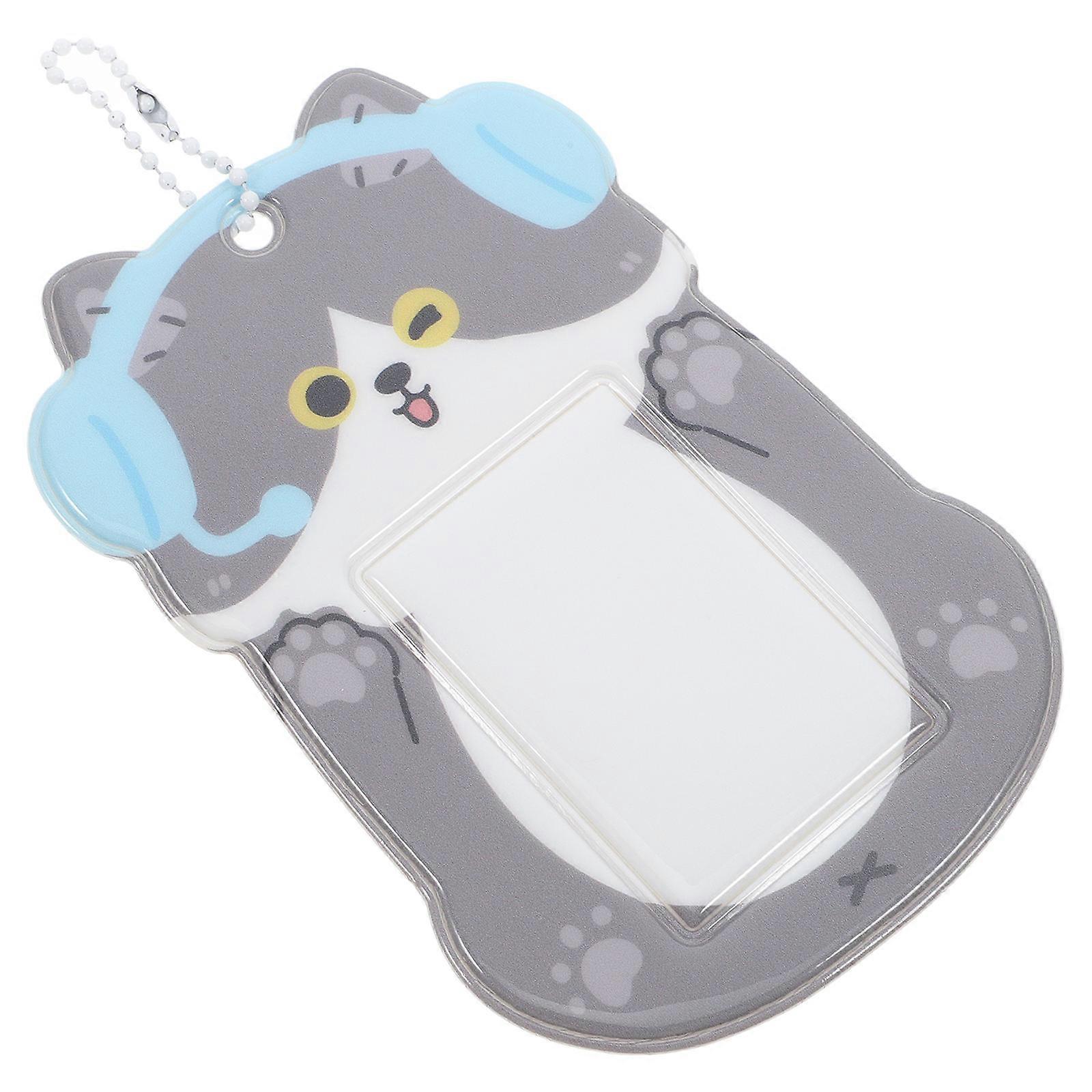 Photo Card Holder Kpop Cartoon Design PVC Material Card Protection For Daily Use 1Pack