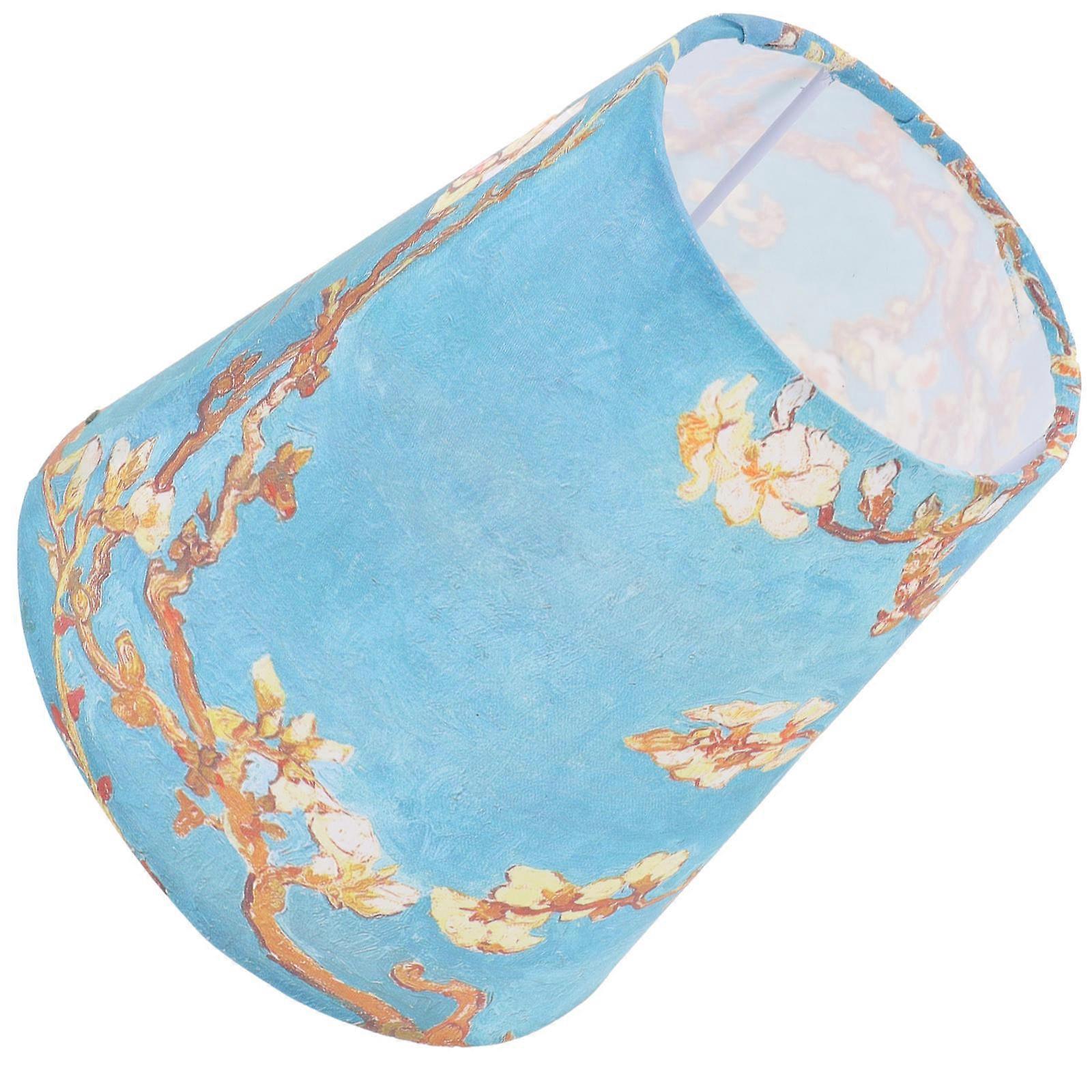 Retro Lampshade Fabric Lampshade Light Diffusion Bedroom Wall Lamps 16x15x15cm 1Set