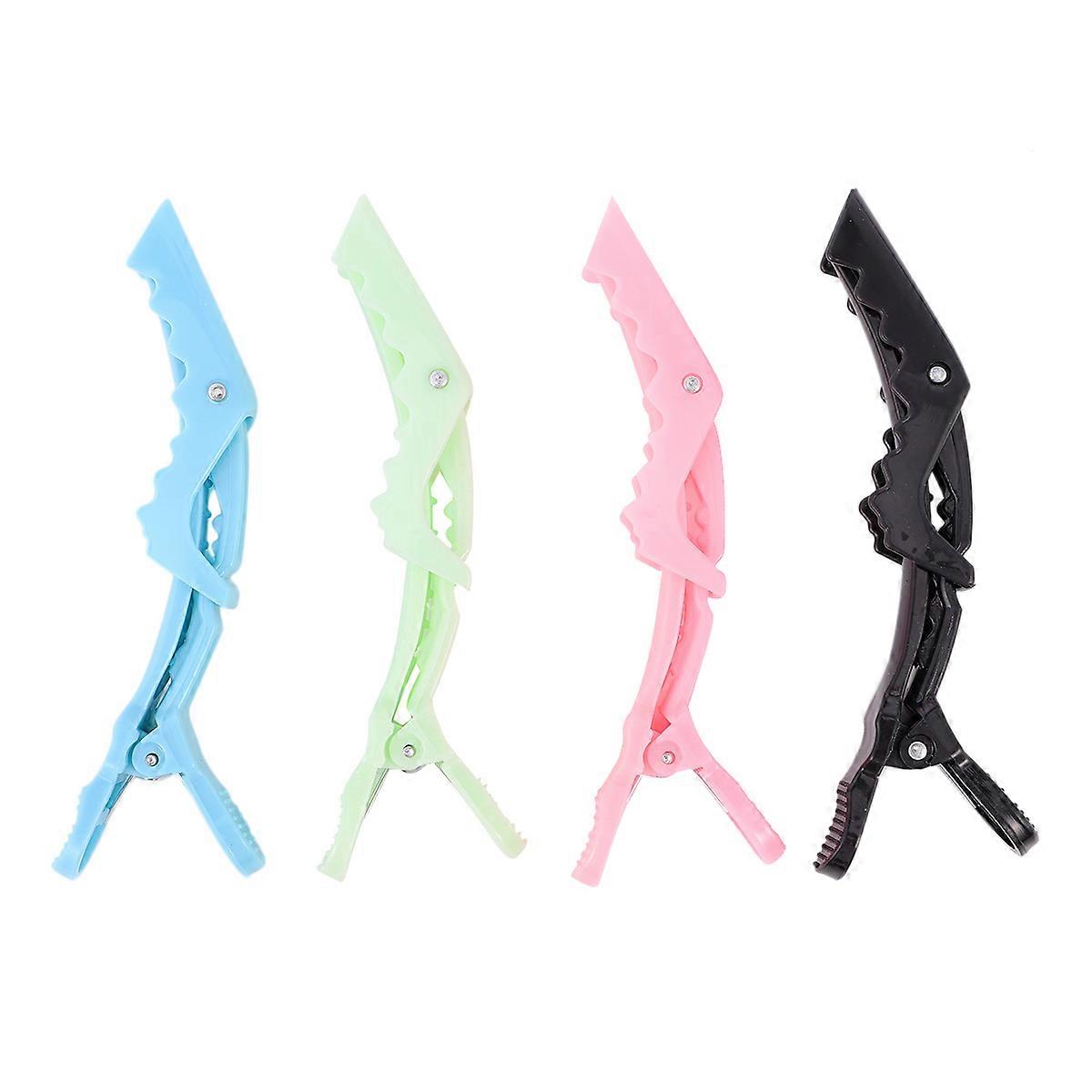 Clamp Hair Styling Clips Portable Partition Holding Locating Black Colorful 12Pcs