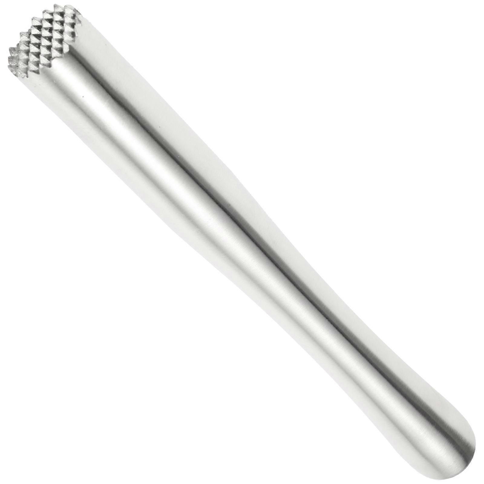 1pc Stainless Steel Ice Crusher Bars Wine Stirrer Lemon Swizzle Stick for Bar Party Banquet 22.5CM 201 Silver