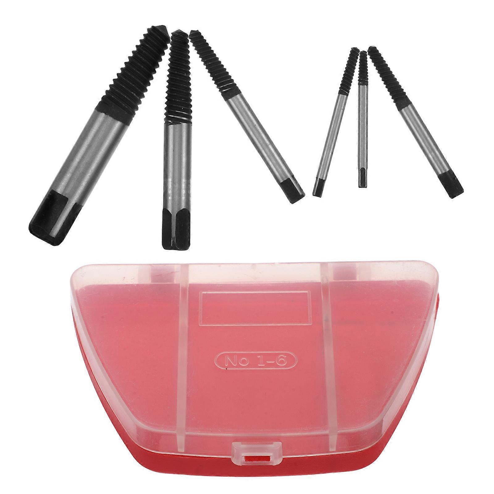 Screw Extractor Kit For Handyman Versatile Design And Durable Construction 6Pcs