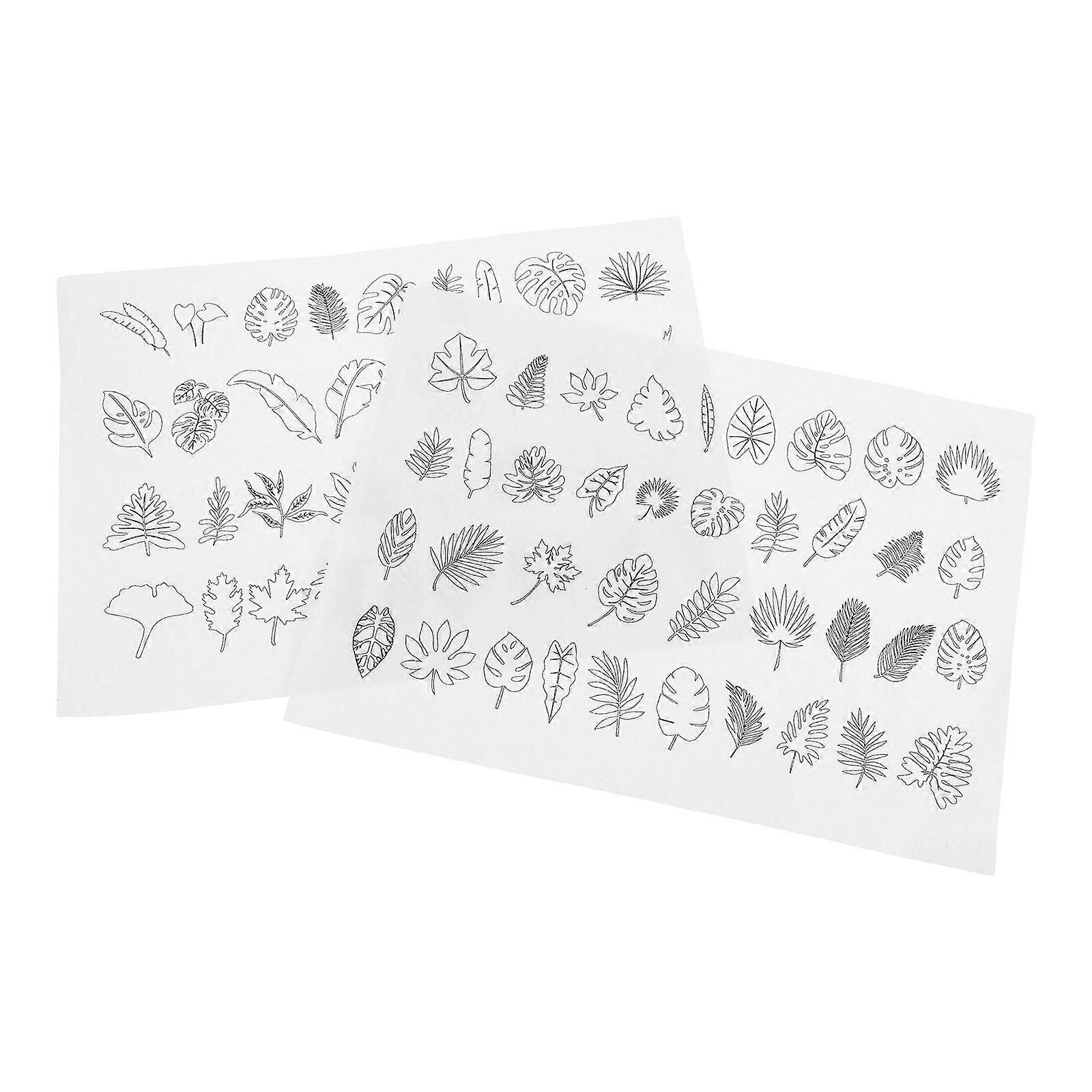 Embroidery Transfer Paper Water Soluble 2 Sheets For DIY Crafting And Embroidery Projects Assorted Color Provides Sufficient Material