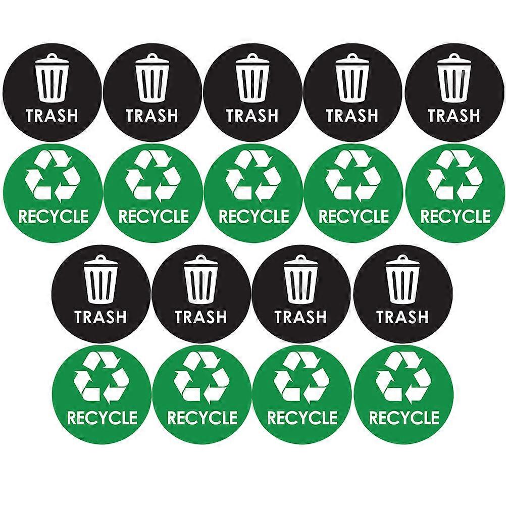 Trash Can Recycle Stickers Waste Sorting Decals for Easy Identification of Recycling Bins, and Wear Resistant