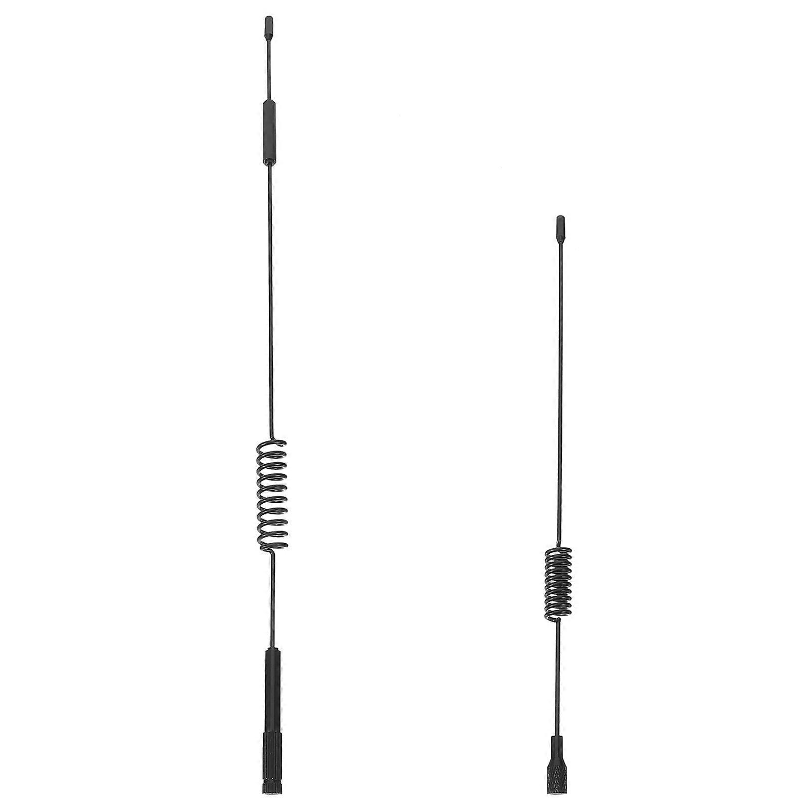 Replacement Car Antenna 2Set Cylindrical Vehicle Antenna Black Designed For Outdoor Use Supports Multiple Frequencies