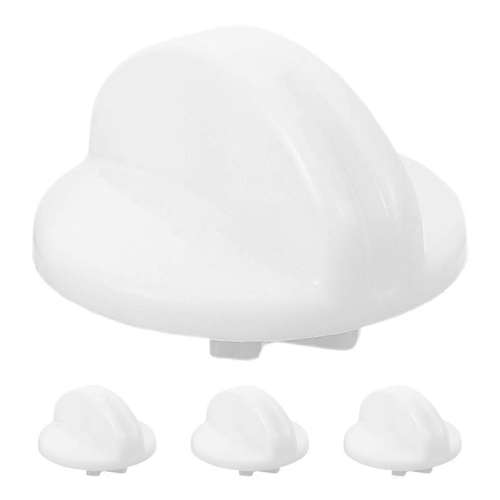 Universal Washer Timer Control Knob 4Pcs White Dualtub Design Accessory For Laundry Tasks