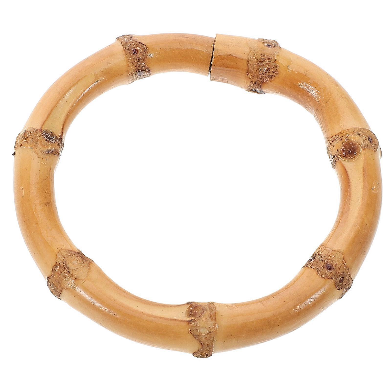 Bamboo Napkin Ring for Decoration Reusable and Ideal for Table Setting Beige Color Fits Most Decor Styles