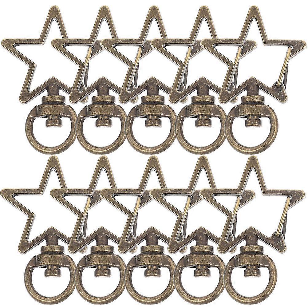 Golden Zinc Alloy Swivel Snap Hooks for Decor Craft Projects with Durable Vintage Finish 15pcs