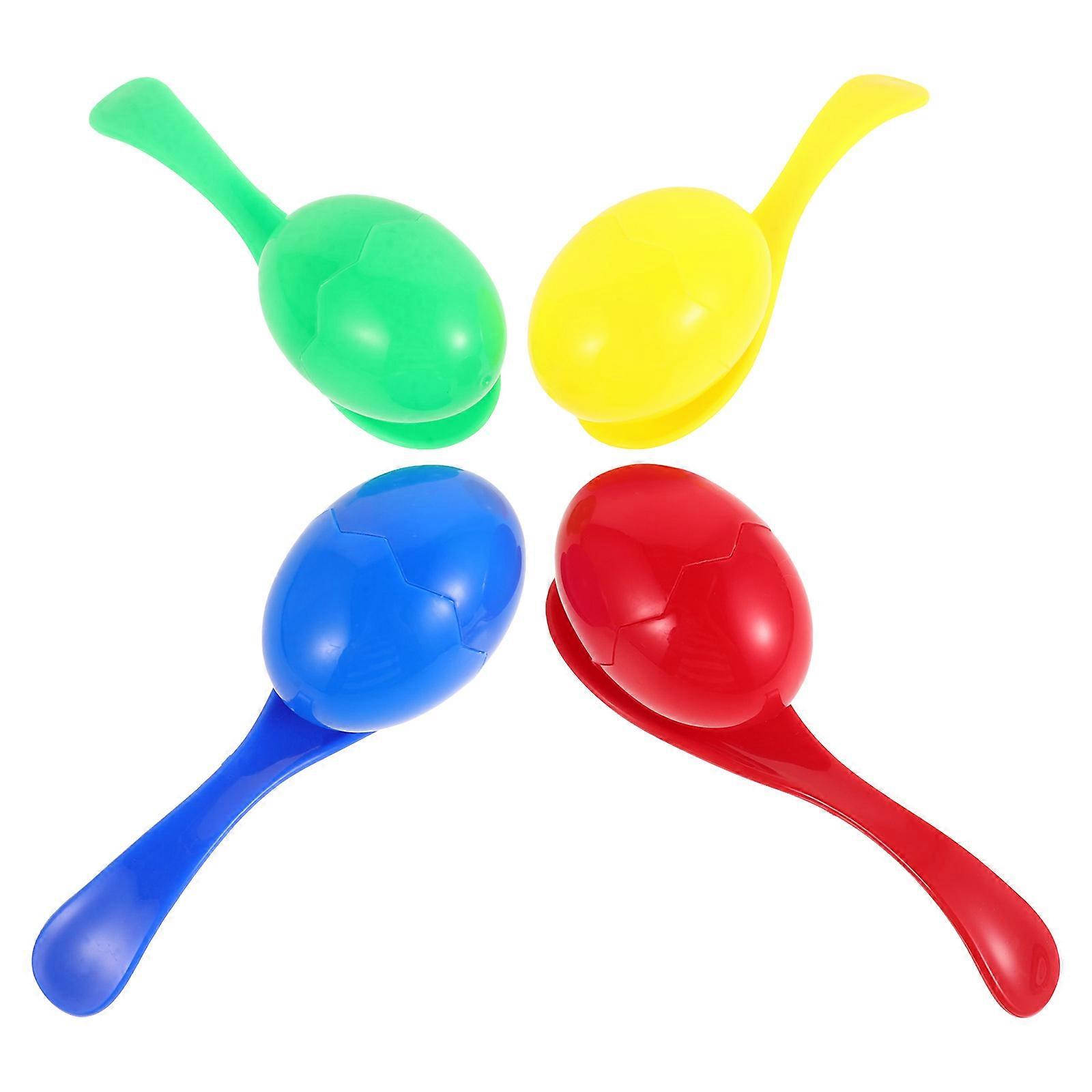 Interesting Balance Toys 4Pcs Spoon Shape Kids Activities Wear-resistant Play Assorted Color
