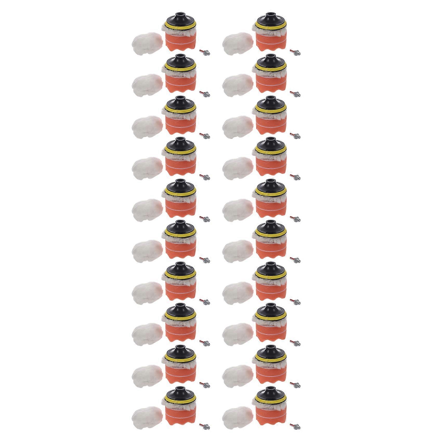 20X Gross Polishing Buffing Pad Kit Car Polishing Buffer Drill Adapter Tool