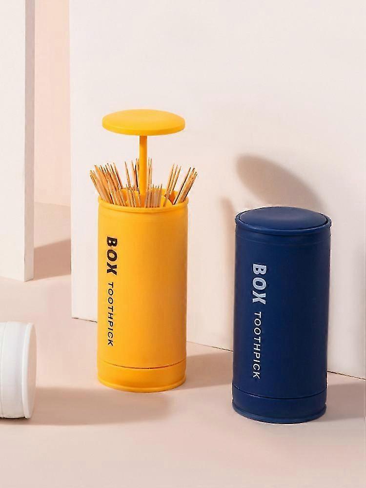 Toothpick Holder Box with Dispenser - Portable Toothpick Container Case