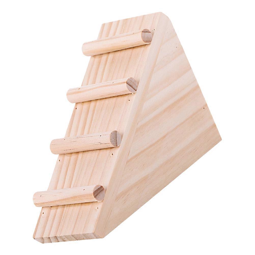 Khaki Pet Ladder for Small Animals Made of Synthetic Material Perfect for Hamster Hideout and Climb
