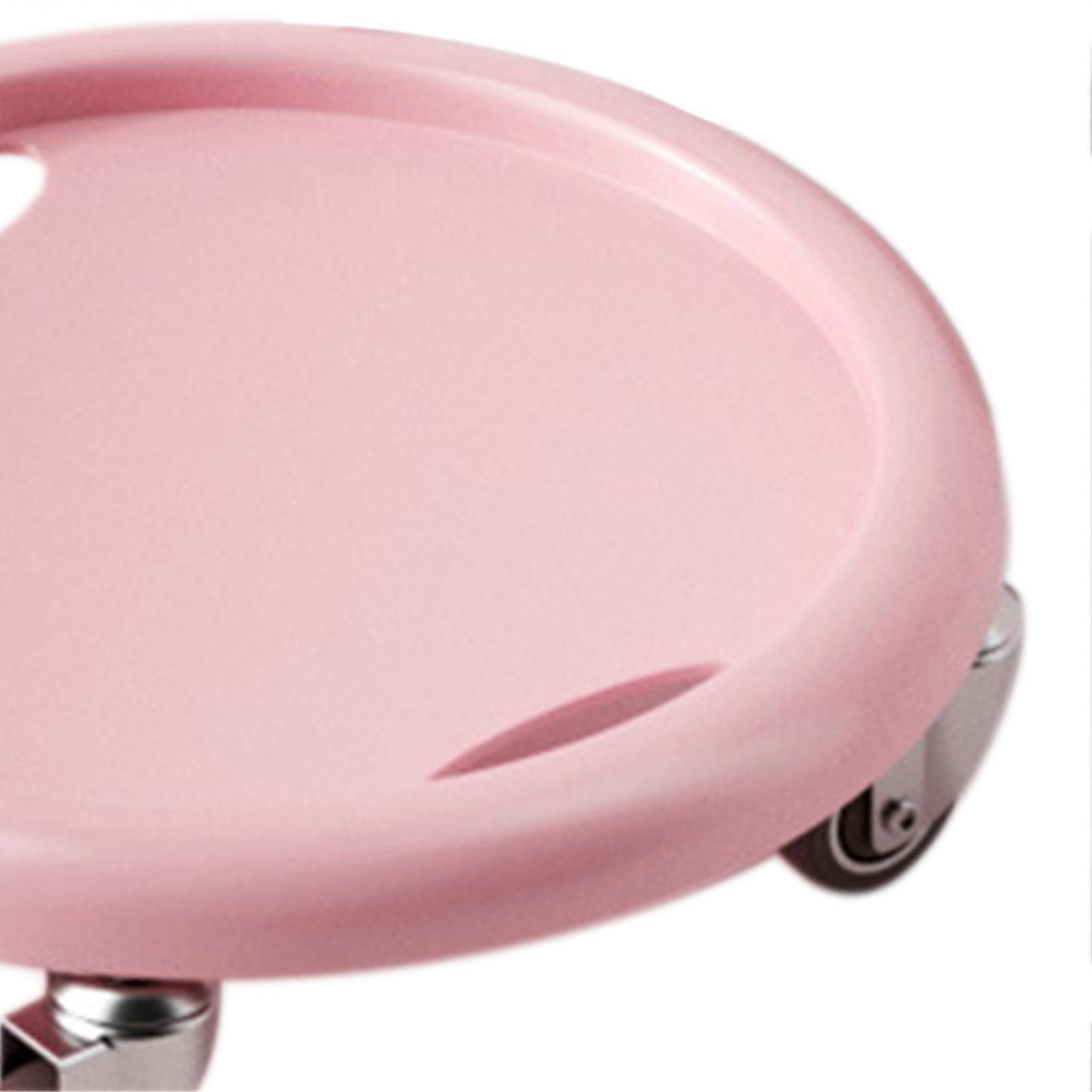 Core Slider Ab Workout Sliding Disc Abdominal Training Tool with 4 Rollers for Home Gym Pink 