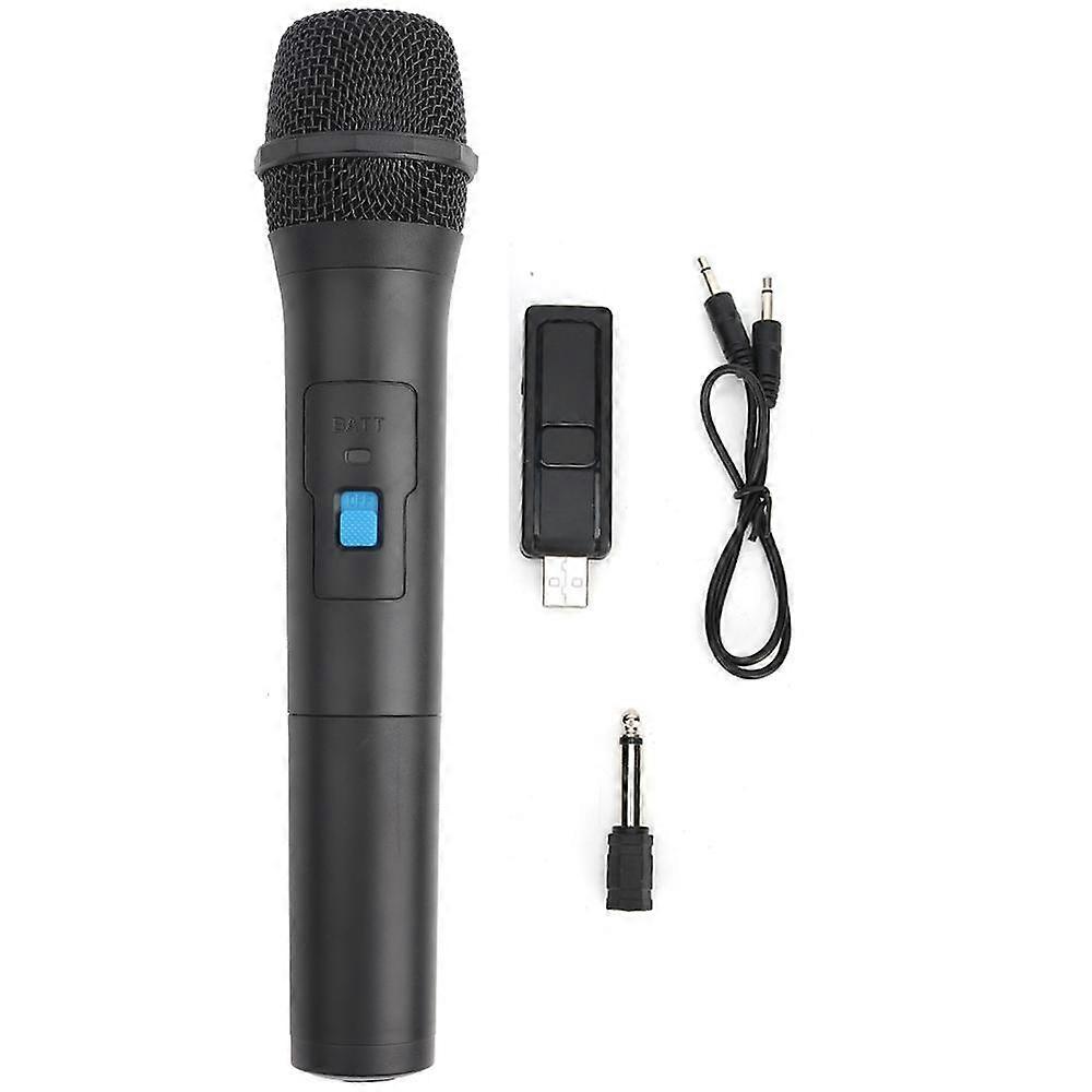 Universal VHF Wireless Microphone with USB Receiver - Handheld ABS Plastic Mic for Professional Use