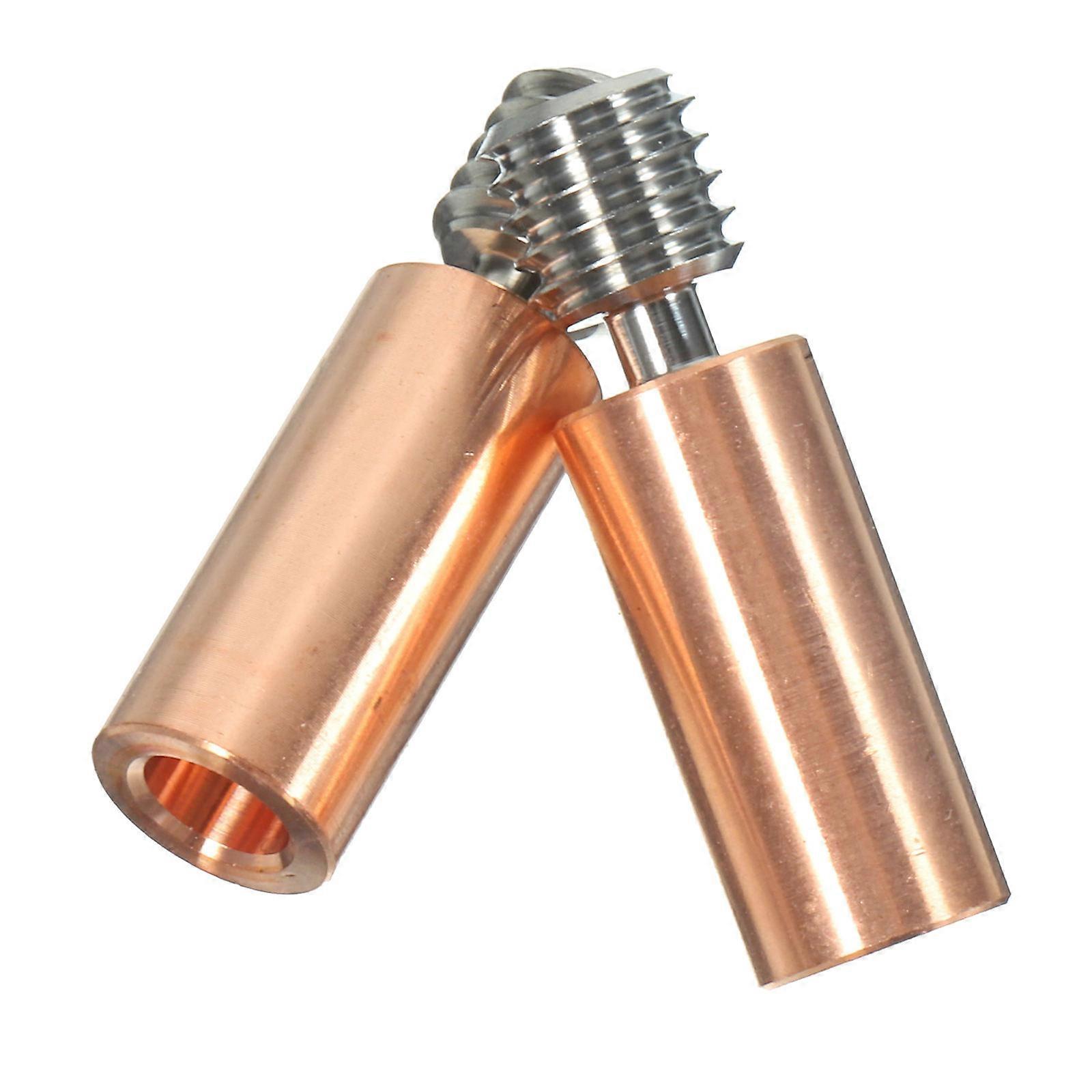 Printing Bi-Metal Heat Break Smooth Heatbreak Designed For 3D Printing Use With Golden Attributes 2Pcs