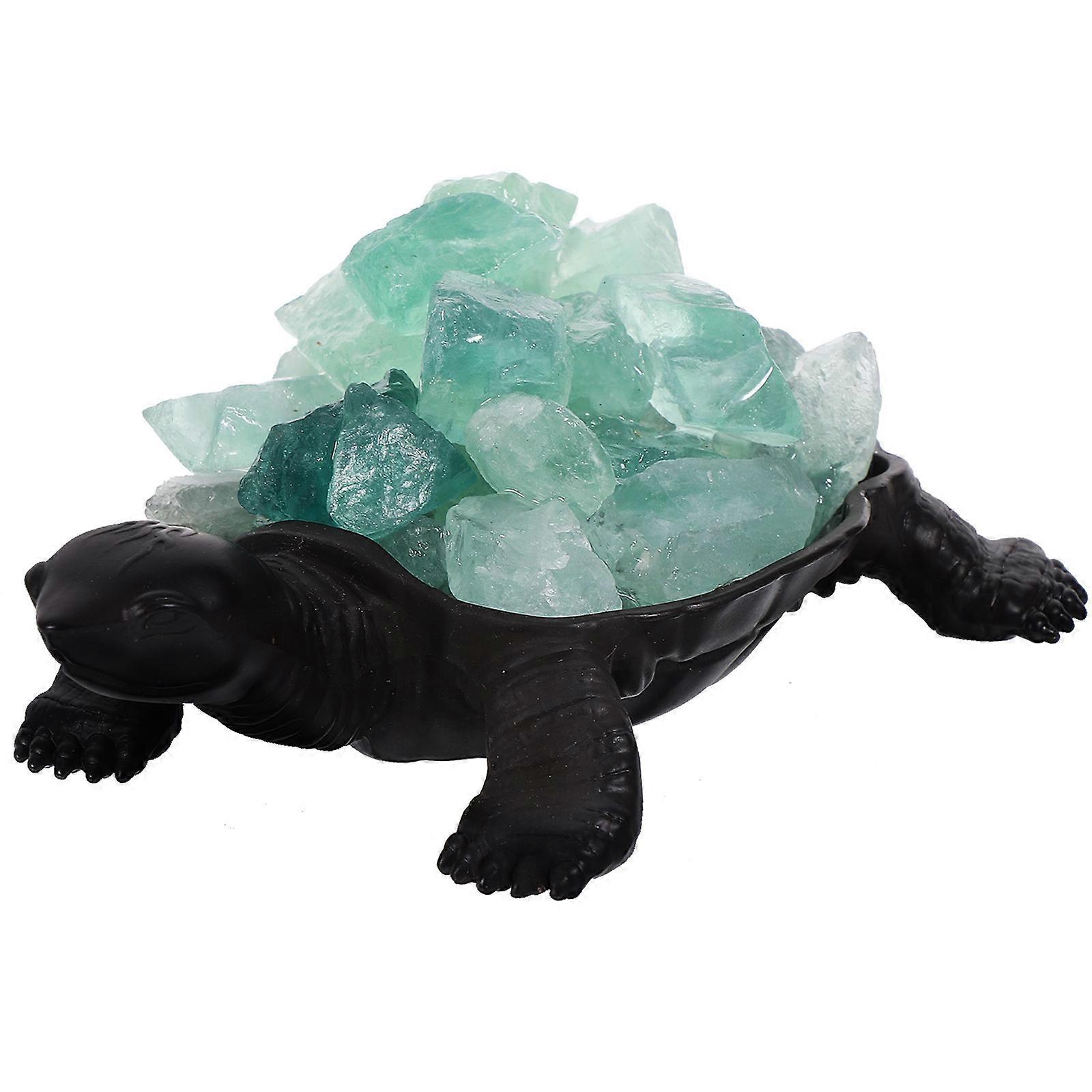 Cute Light Green Turtle Crystal Decoration For Holidays And Anniversaries 1Pack