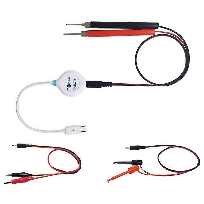 USB 电压表 OTG 电话电压测试仪-40 - 40V DC 数据保存 VoltOTG 文件