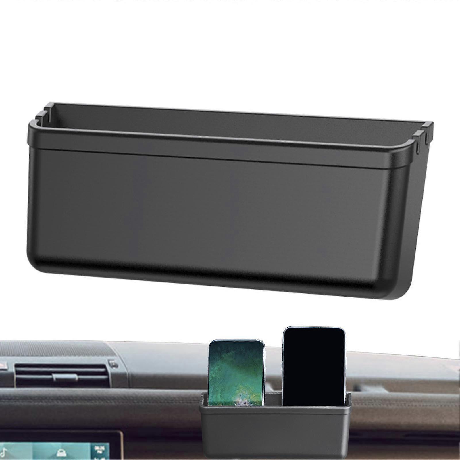 Auto storage box for mobile phones, selfadhesive car organizer, automatic storage box for small items