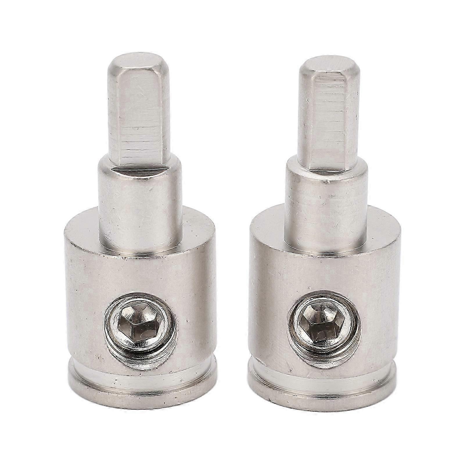 2pcs Amp Input Reducer Adapter 0 Gauge to 4 Gauge High Power Brass Nickel Plated for Car