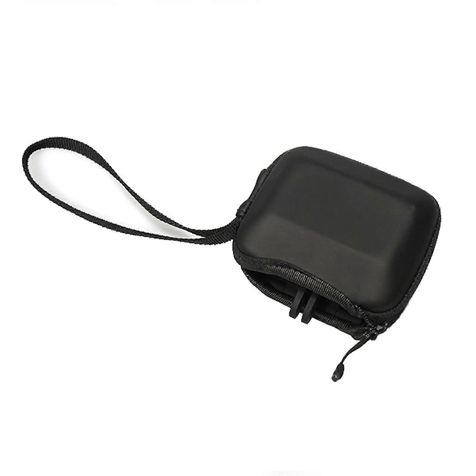 Action Camera Storage Case Leather Box Carry Bag for Action5/4/3, Black, Smooth Design, Durable Material, Compact Size