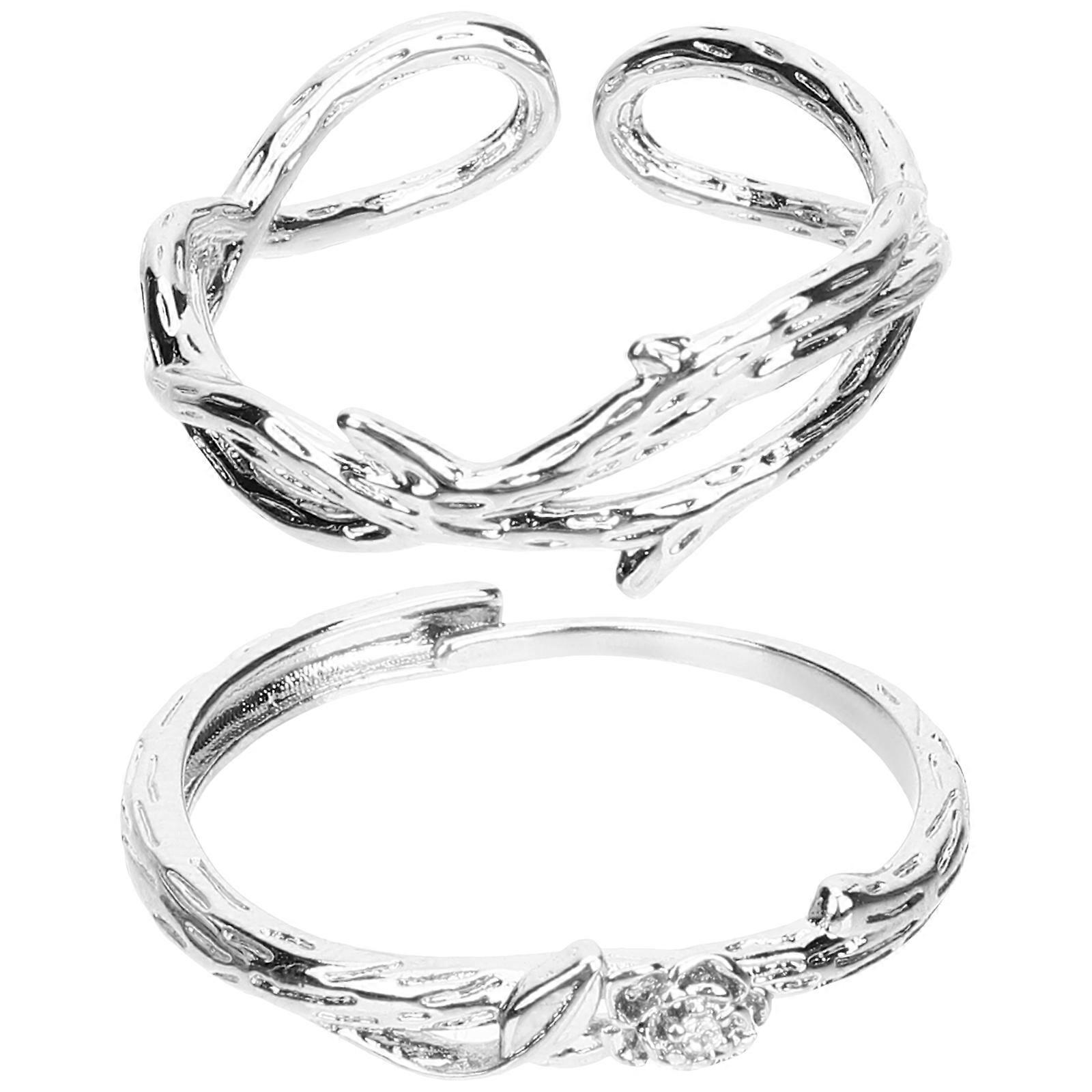 a polished and engaging product description for your **"2pcs Thorn Rose Couple Matching Rings"**:

 

🌹 **Thorn & Rose Couple Matching Rings –