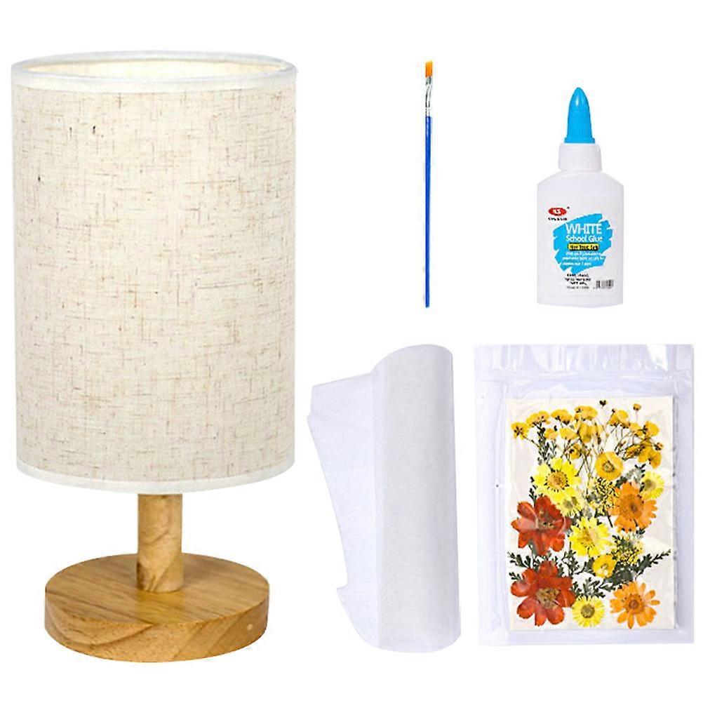 1 Set LED Night Lamp Decorative Table Lamp with Lampshade for Bedroom