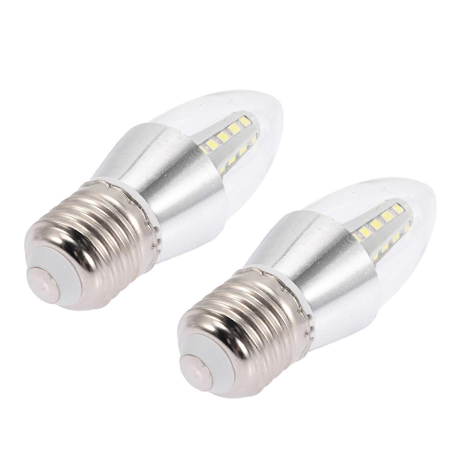 Light Bulbs 2Set Decorative Candelabra Bulb For Chandelier Pointed Design Low Power Consumption