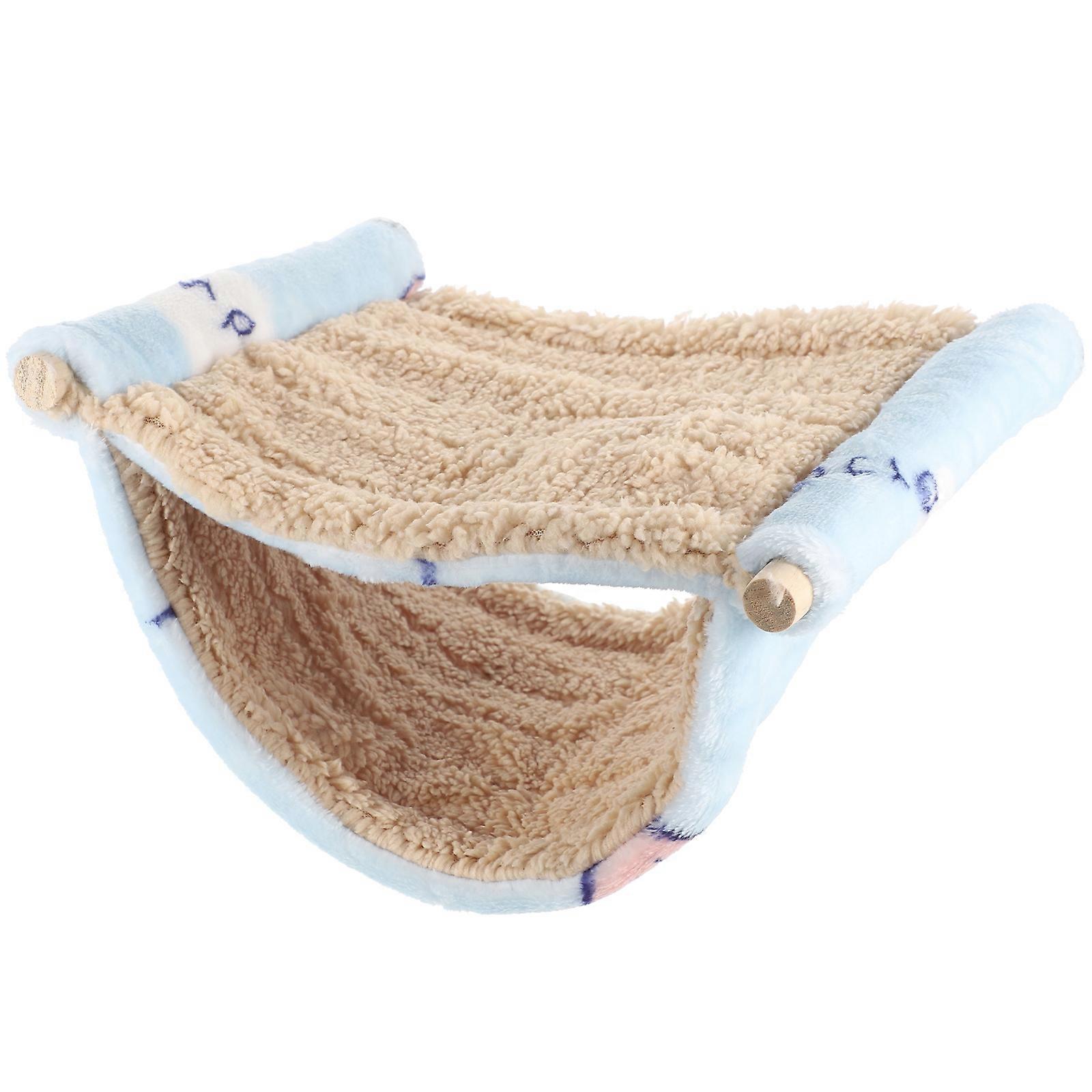 Hammock For Hamsters Double-Layered Design Suitable For Pet Shop Use 1Pack Sky-Blue