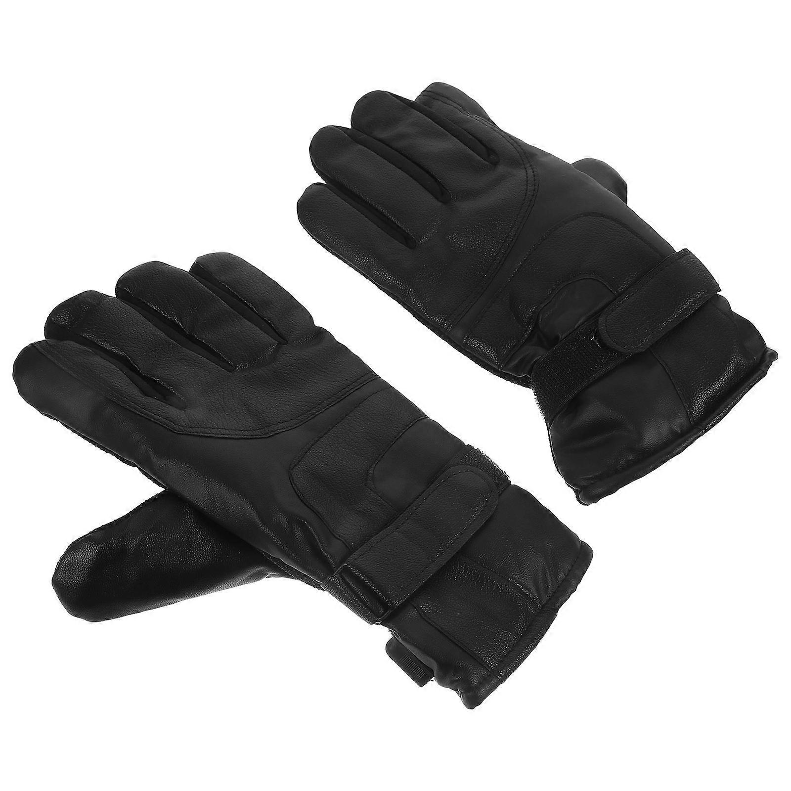 Rechargeable Hand Warmers 1 Pair Of 12V Black Winter Heating Gloves For Cold Winter With Intelligent Temperature Control