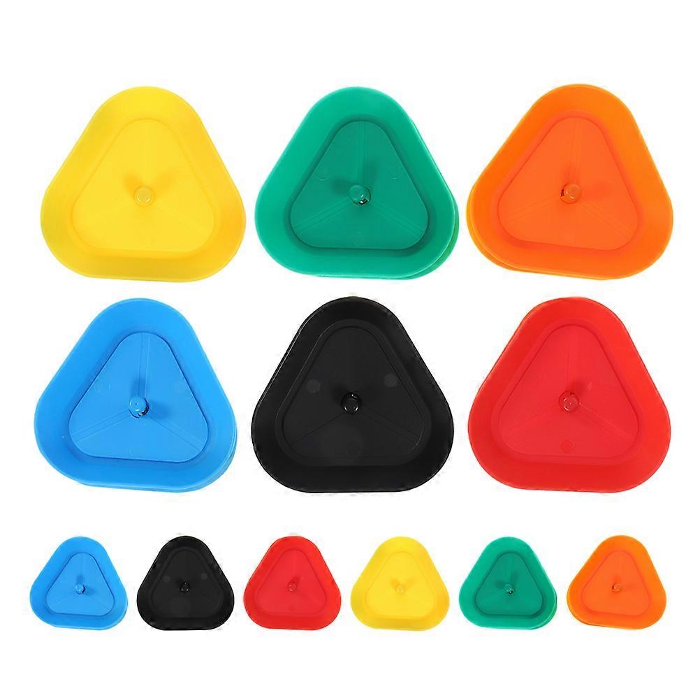 Triangle Playing Card Stand without Hands for Kids and Adults Stable Deck Holder for Playing Games Assorted Color Plastic