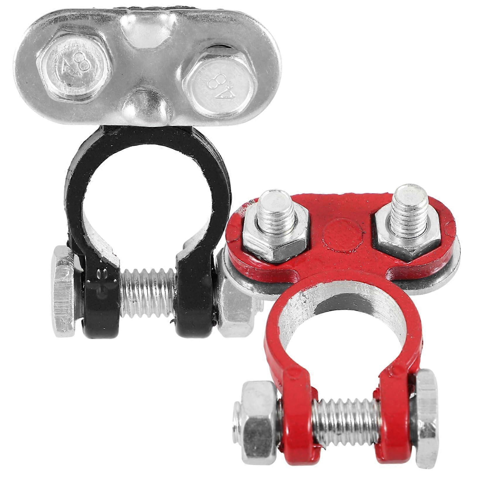 2 pieces battery terminal clamps crocodile clips for car batteries corrosionresistant installation versatile application