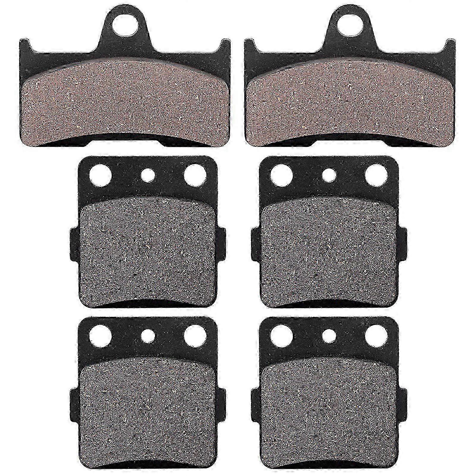 6Pcs Brake Pads Set for Yamaha Grizzly 660 4x4 YFM660F 0208