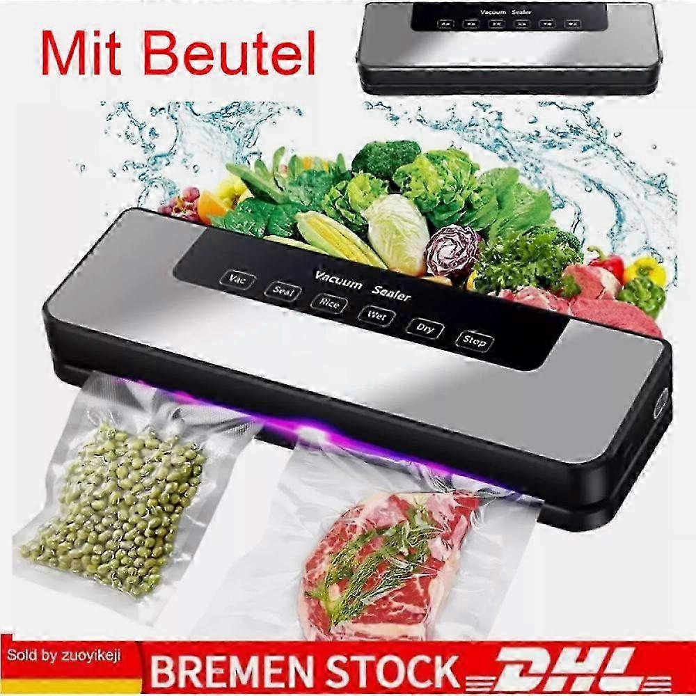 Vacuum Sealer Machine with 10-100 Bags - Professional Food Vacuum Packaging System for Freshness Preservation