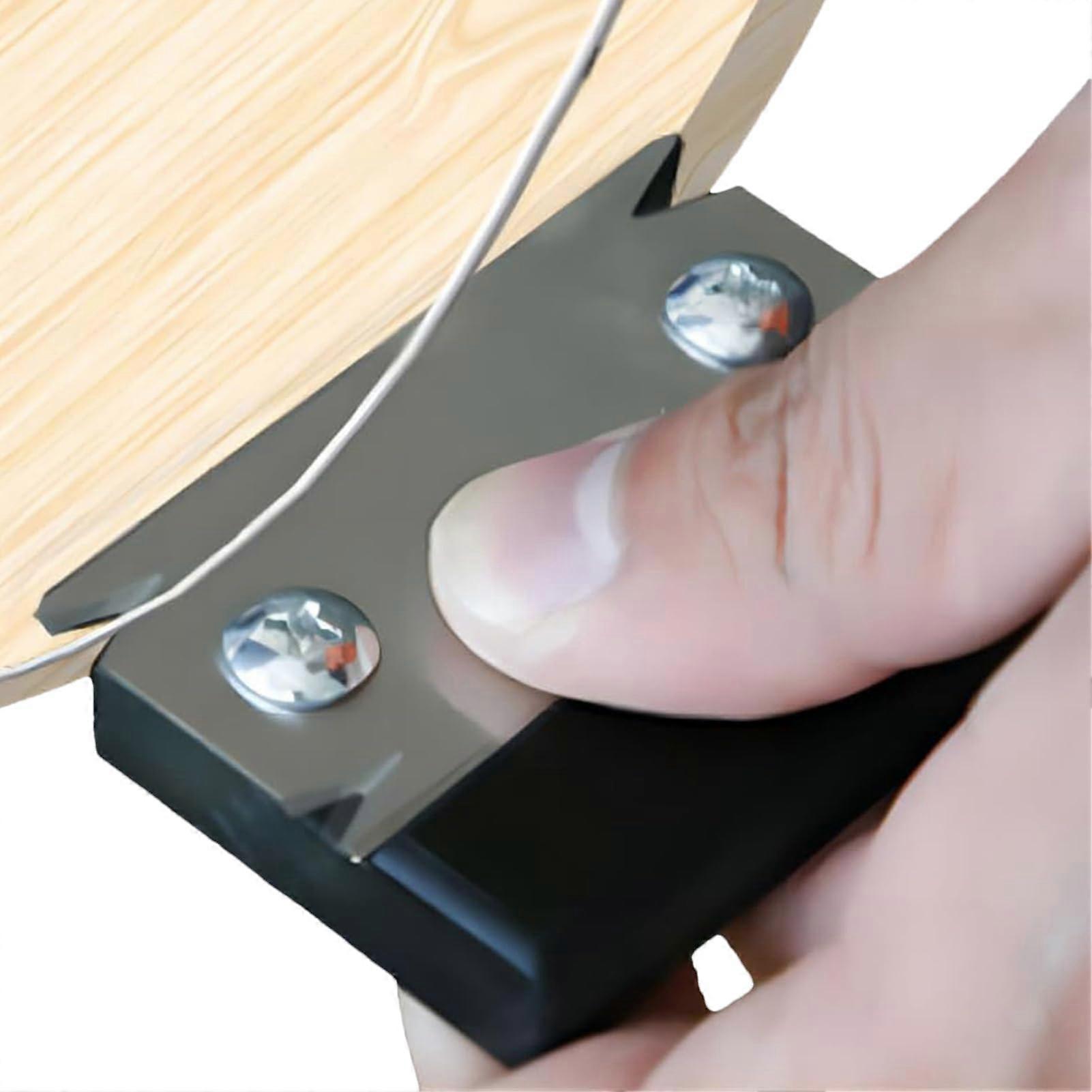 Terrimmersle Veneer – Band Cutter for Manual Edges with Carbon Steel Blade Woodworking Tool with Waterproof Handle for PVC, ABS, Veneer