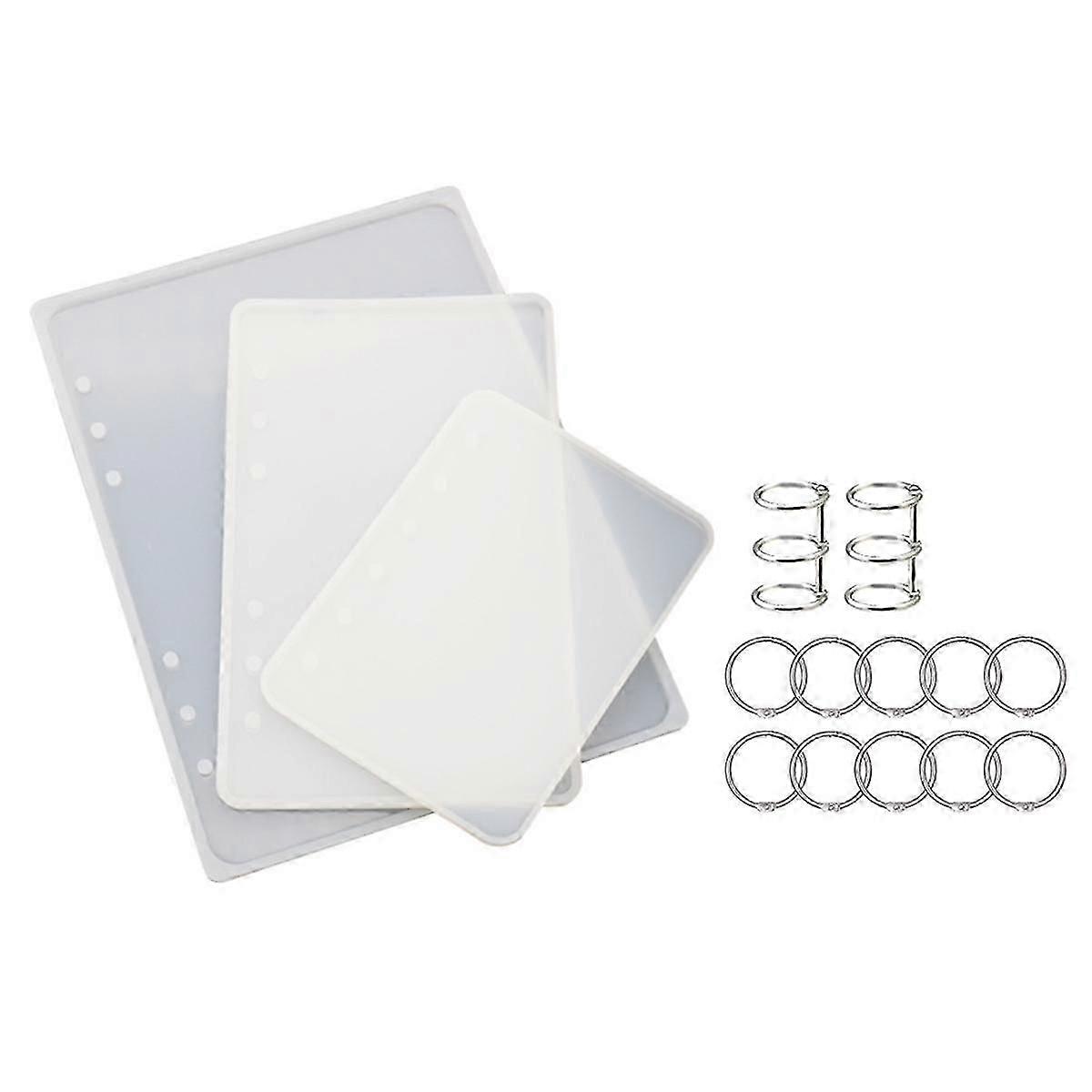 A5 A6 A7 Notebook Cover Resin Mold DIY UV Epoxy Silicone Molds Transparent Book Gift Resin Casting