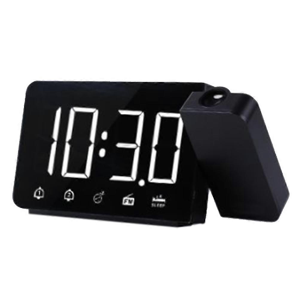Projection Alarm Clock with Radio, Dual Alarm, LED Display, Electronic Clock