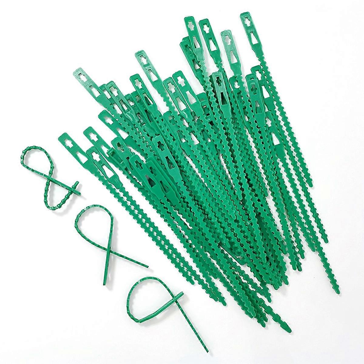 150 Flexible Adjustable Plastic Garden Plant Ties, Multi-Purpose for Securing Vines