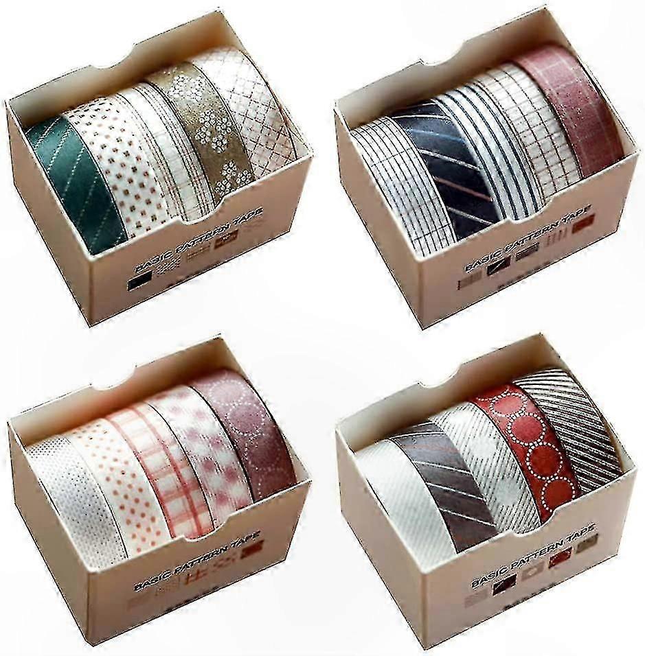 Decorative Paper Tape Rolls for Crafting and DIY Projects