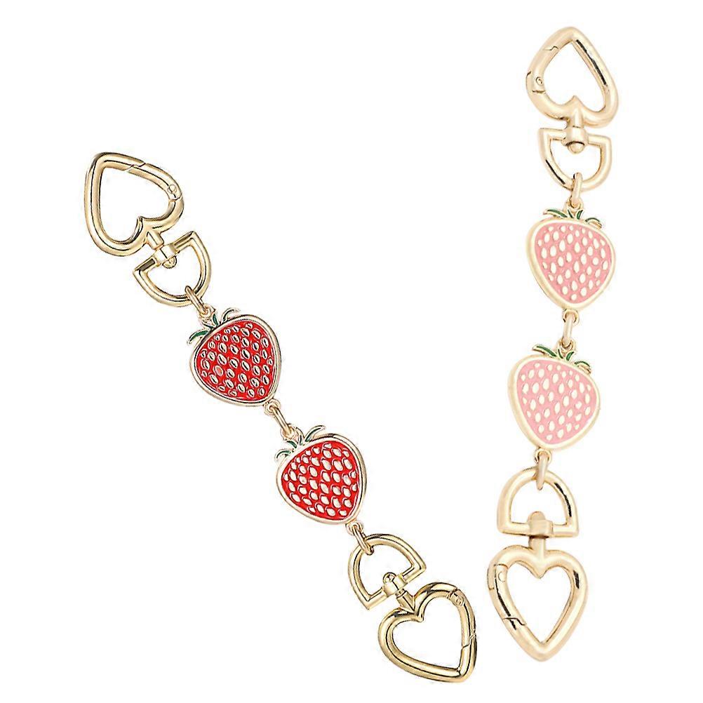 Cute Purse Strap Extender with Charm for Decoration Assorted Color Alloy Material Compatible with Various Bags