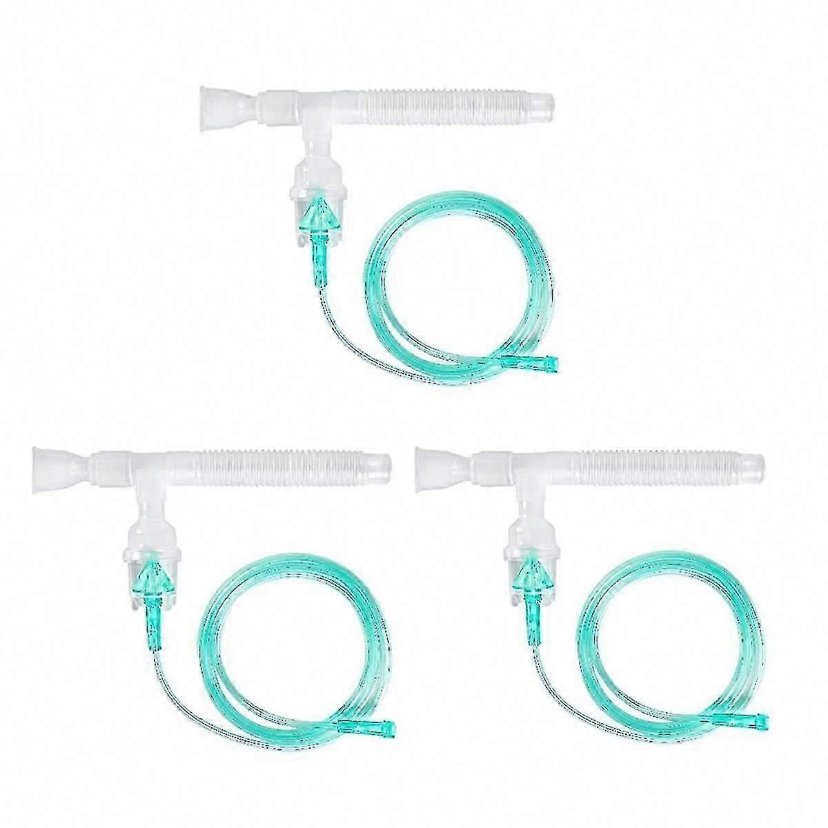 Nebulizer Replacement Kit, 3 Full Sets with Tubing and Mouthpiece for Home Use