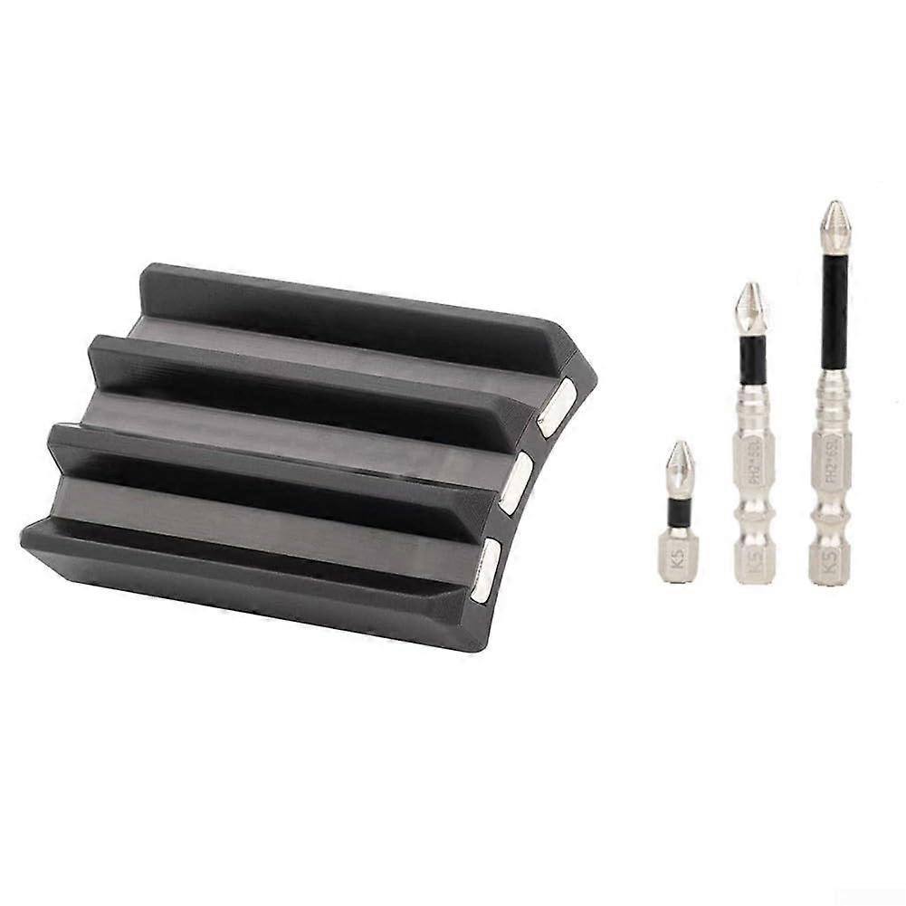 Magnetic Bit Holder For Drills, Durable Steel, Keeps Bits Secure, 1/4 Inch Shank, Compatible With Most Drills