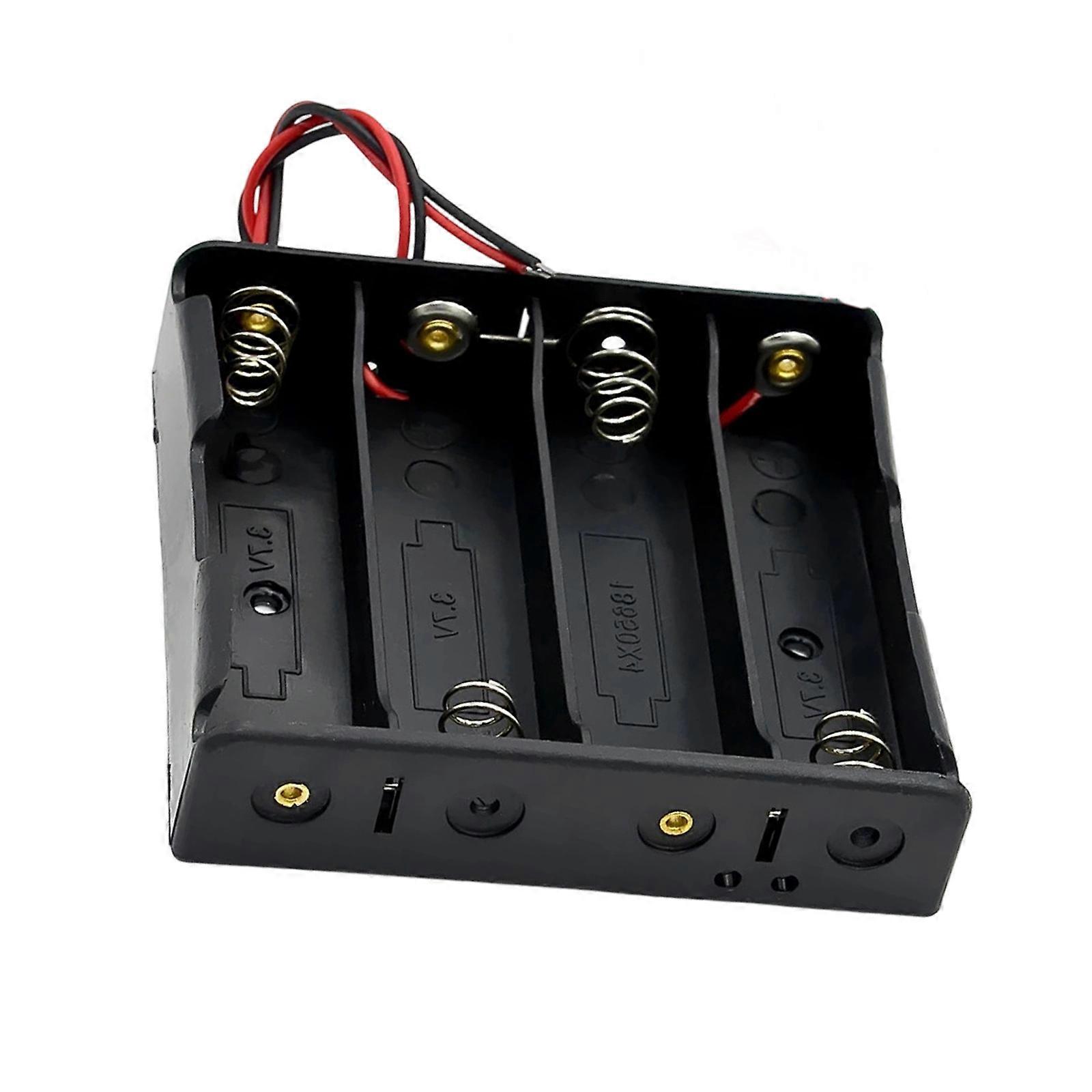 Compactly 18650 Battery Case Charging With Reinforced Wiring For Parallel Configurations & Efficient Charging Holder Multicolor