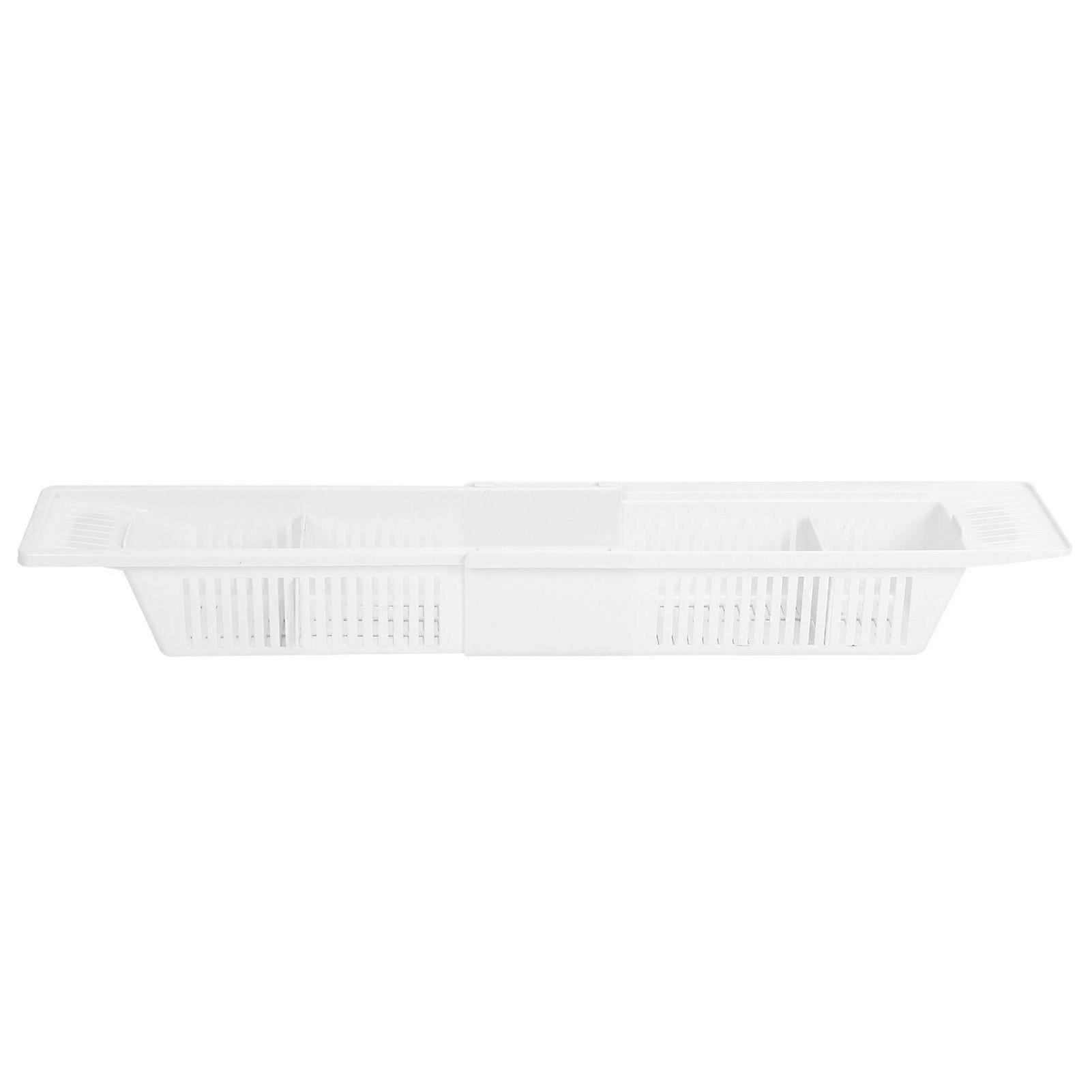 Storage Basket Retractable Bathtub Storage Rack for for Shampoo Shower Gel in The Bathroom