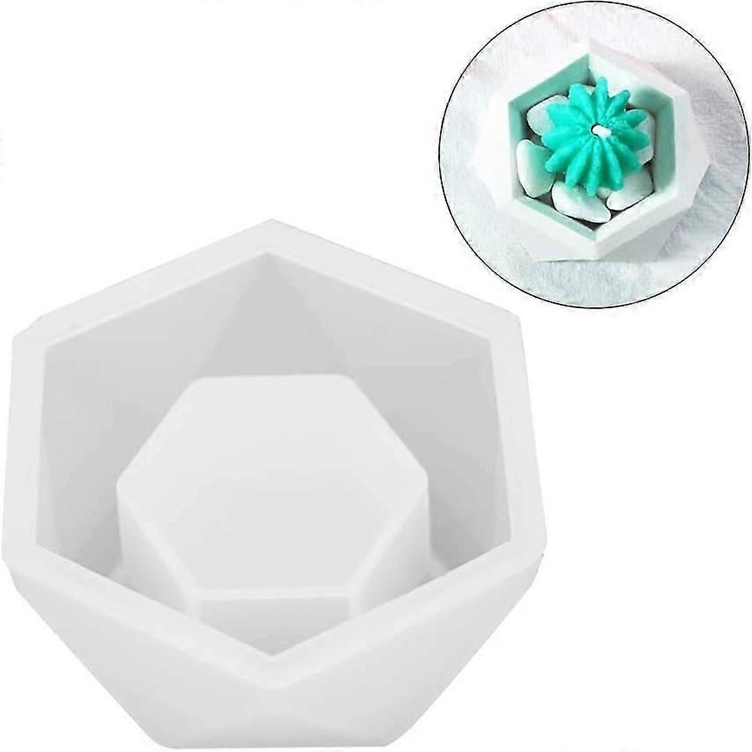 Candle Handmade Mould Silicone High Transparency Soap Epoxy Hexagonal