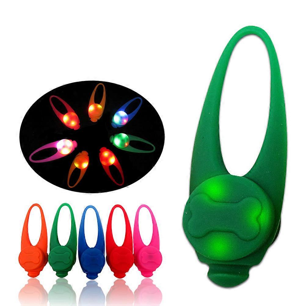 Safety Warning Light Pet Pendant Silicone LED Small Light Orange