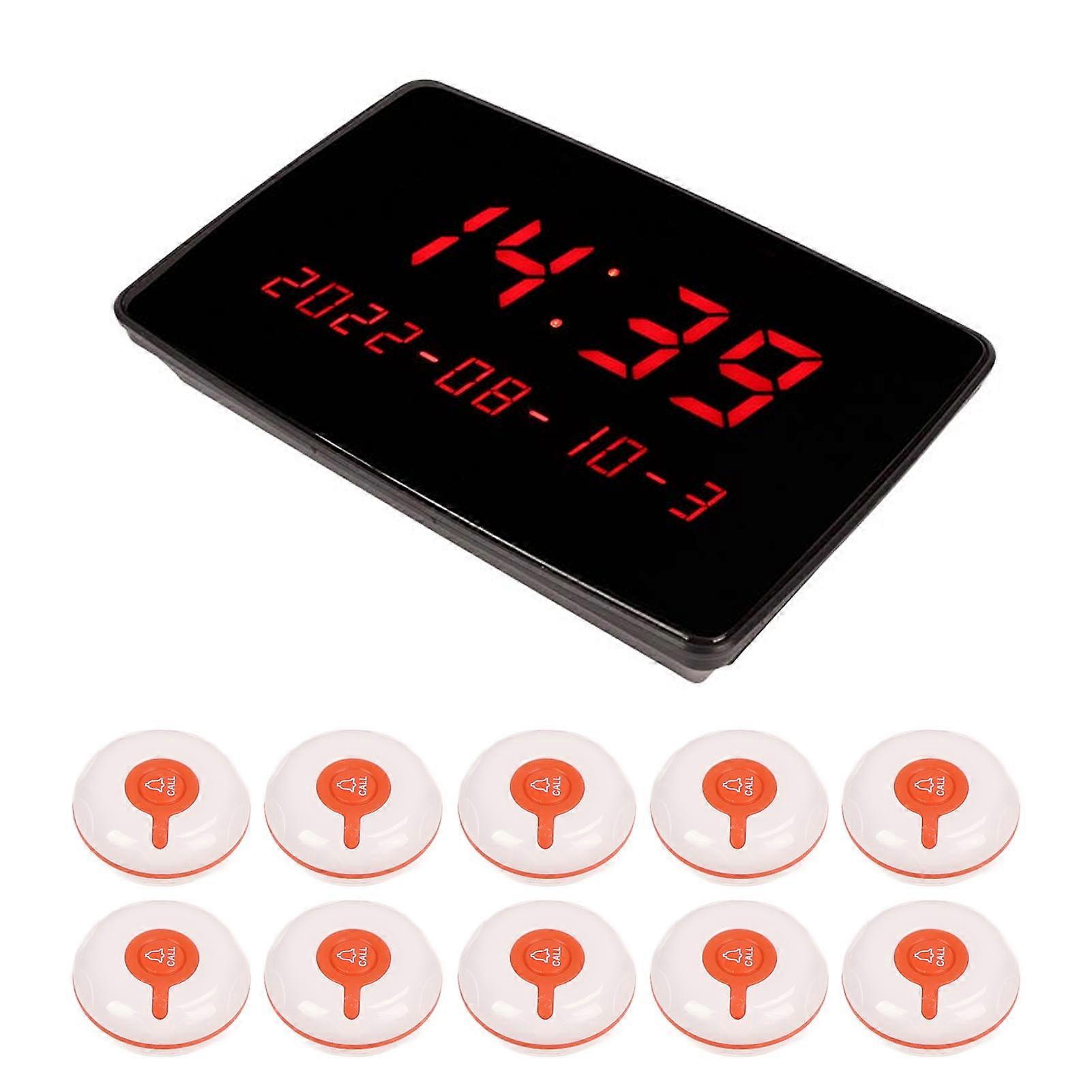 Wireless Calling System with 30 Waterproof Call Buttons & PC Display