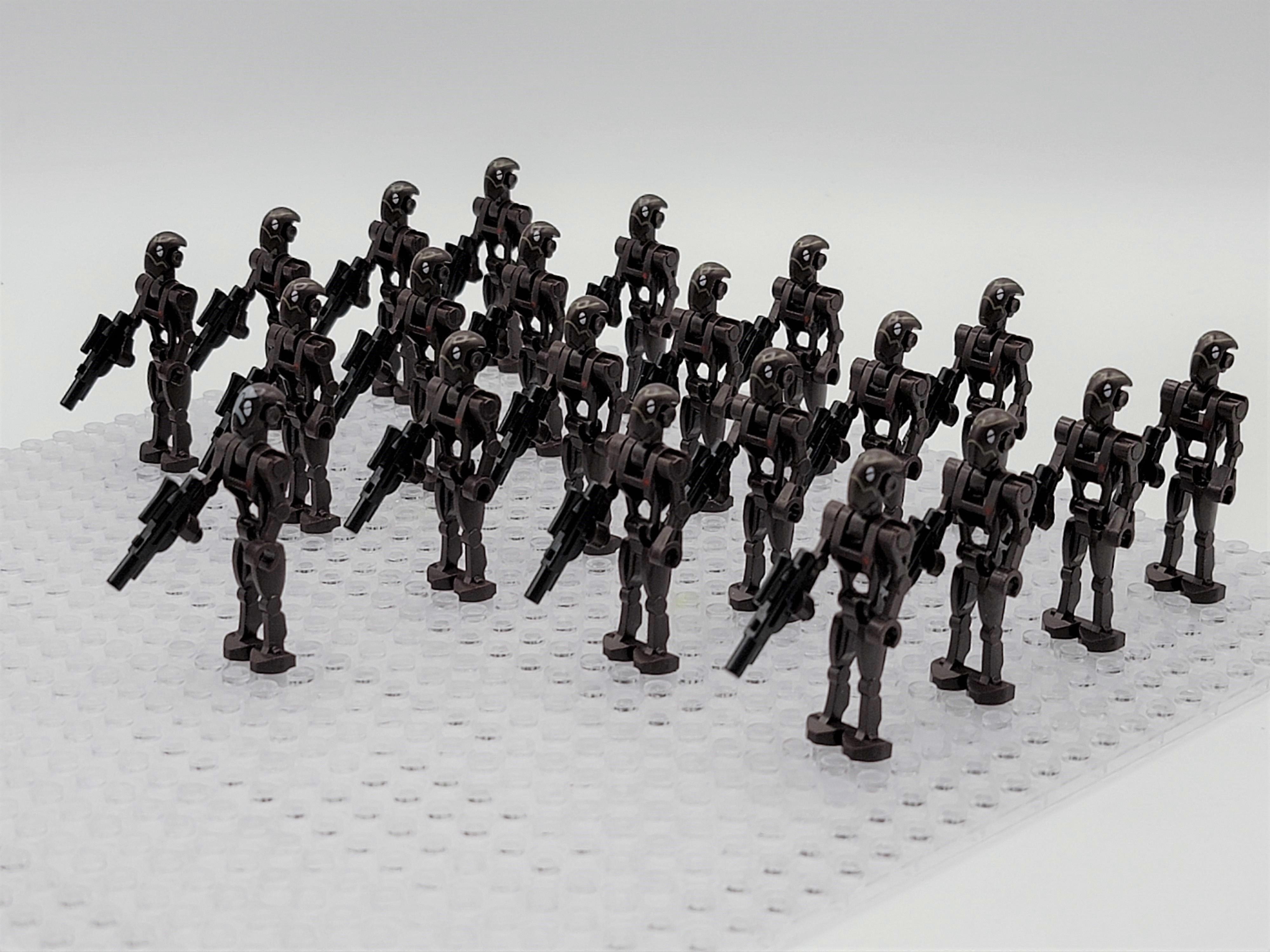 21-Piece Custom Army Figures Set with Commando Droids Leader
